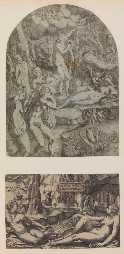 Venus y ninfas bañándose de Antonio Fantuzzi