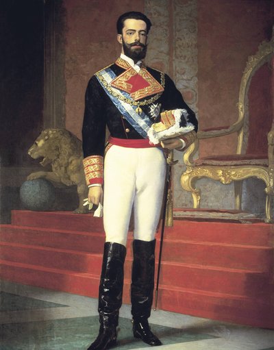 Amedeo de Saboya Aosta, Amedeo I, Rey de España (óleo sobre lienzo) de Antonio Gisbert