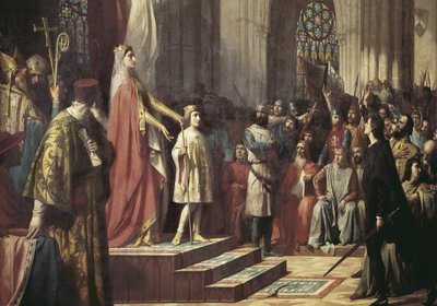 María de Molina presenta a su hijo a las Cortes de Valladolid. 1863 (óleo sobre lienzo) de Antonio Gisbert