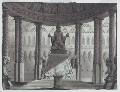 Diseño Escénico, Templo Oriental de Antonio Giuseppe Basoli