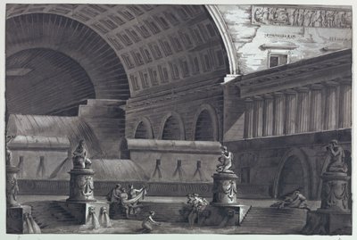 Diseño de escenario, Termas Romanas de Antonio Giuseppe Basoli