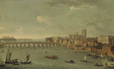 Cuatro vistas de Londres: El Támesis mirando hacia Westminster de Antonio Joli