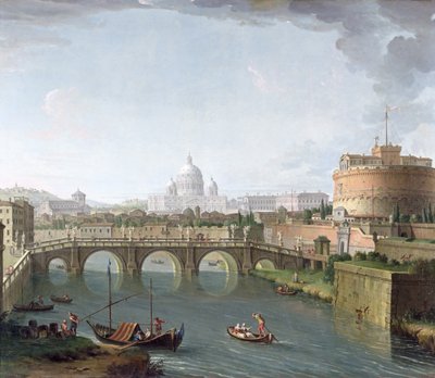 Vista del Tíber de Antonio Joli