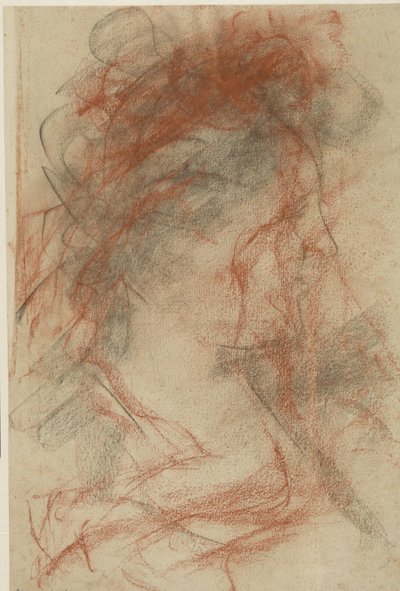 Cabeza de perfil a la derecha de una dama de Antonio Mancini