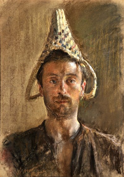 Autorretrato, 1880 de Antonio Mancini