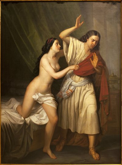 José y la esposa de Putifar (Potifar) de Antonio María Esquivel y Suárez de Urbina