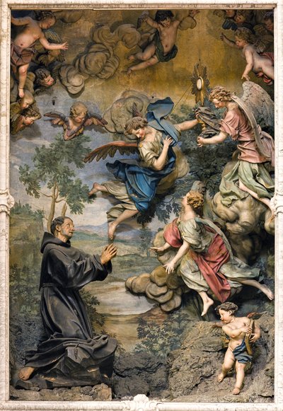 San Pascual Baylón en adoración de Antonio Maria Maragliano