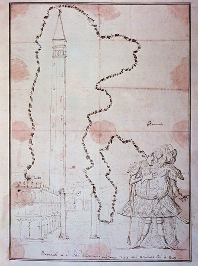 Retrato de Antonio Bernacchi, castrato italiano de Antonio Maria Zanetti