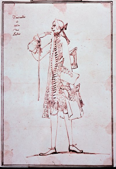 Retrato de Carlo Broschi llamado Farinelli (1705-1782) castrato italiano de Antonio Maria Zanetti