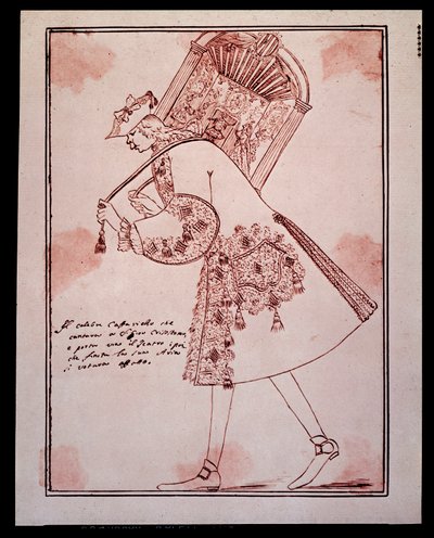 Retrato de Gaetano Majorana llamado Caffarelli, castrato italiano, llevándose el teatro San Giovanni Grisostomo de Antonio Maria Zanetti