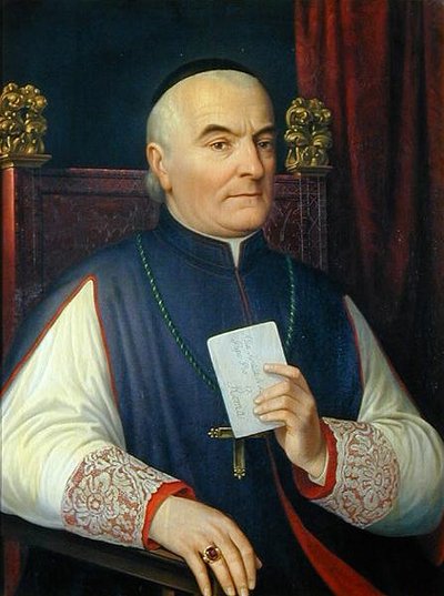 Retrato de Monseñor Ferdinando Baldanzi, Arzobispo de Siena de Antonio Marini