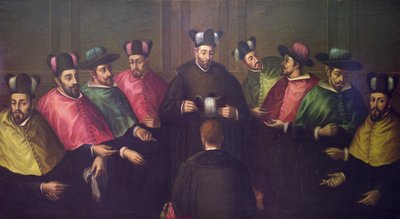 Colocación del birrete doctoral (óleo sobre lienzo) de Antonio Martinez Anaya