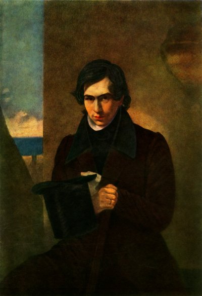 Retrato del poeta Nestor Vasilyevich Kukolnik, 1836, 1965 de Antonio Molinari