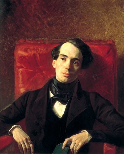Retrato del autor Alexander Strugovshchikov, 1808-1878 de Antonio Molinari