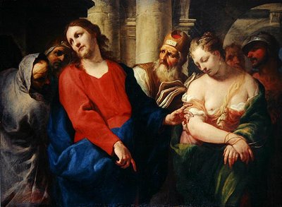La adúltera ante Cristo de Antonio Molinari