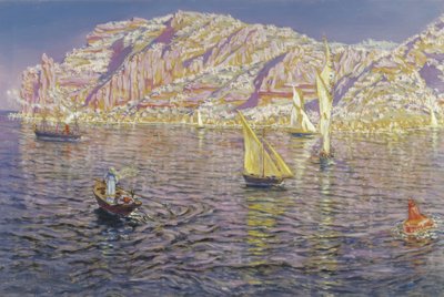 Paisaje marino. Vista de la Bahía de Palma de Mallorca de Antonio Munoz Degrain