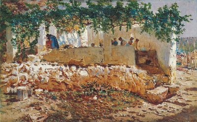 Lavanderas - Muñoz Degrain, Antonio (1840-1924) - 1903 - Óleo sobre lienzo - 62x98 - Museo Carmen Thyssen, Málaga de Antonio Munoz Degrain