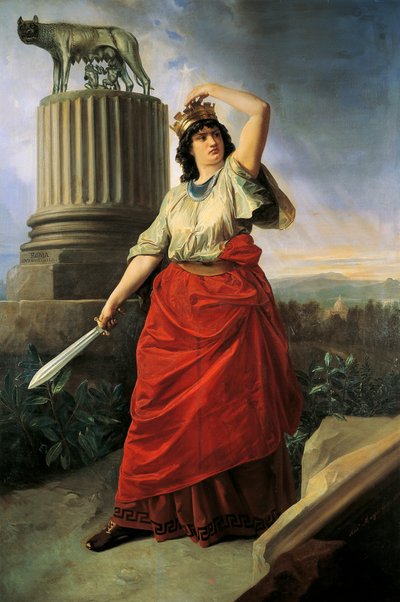 Alegoría de la unificación de Italia, de Antonio Muzzi (1815-1894) de Antonio Muzzi