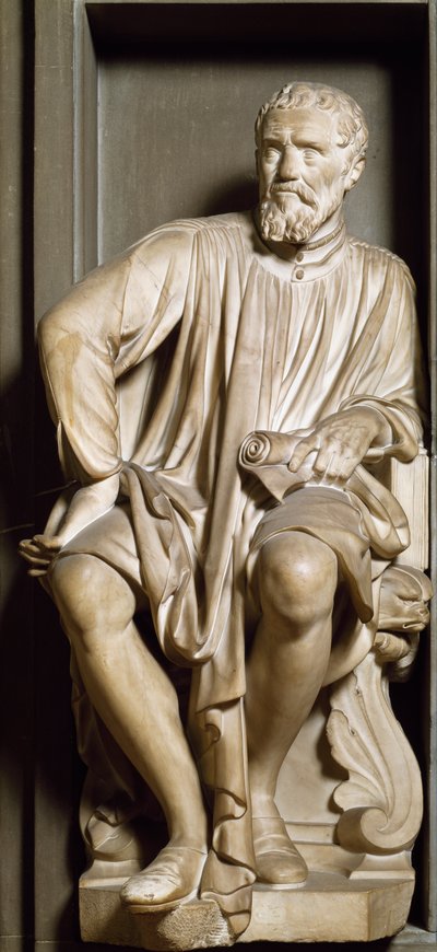 Retrato del escultor, pintor y arquitecto Miguel Ángel Buonarroti, llamado Miguel Ángel de Antonio Novelli