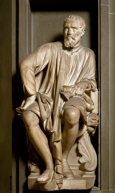 Retrato del escultor, pintor y arquitecto Miguel Ángel Buonarroti de Antonio Novelli