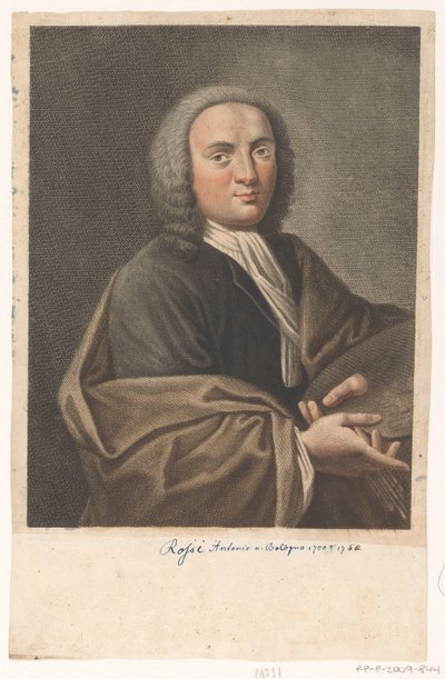 Retrato del artista Antonio Rossi de Antonio Pazzi