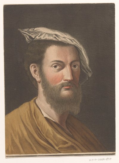 Retrato del artista Francesco Primaticcio Retratos de artistas (título de la serie) de Antonio Pazzi