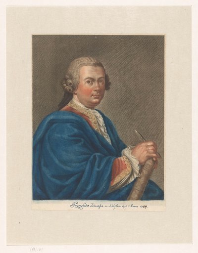 Retrato del artista Francisco Preciado de la Vega retratos de artistas de Antonio Pazzi