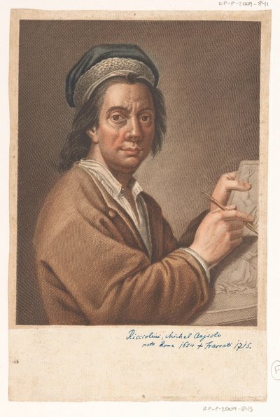 Retrato del artista Miguel Ángel Ricciolini de Antonio Pazzi