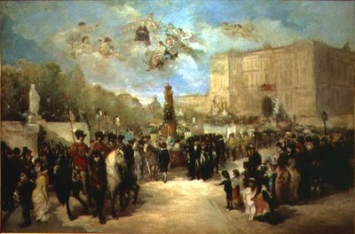 524 131-079257/1 La traducción de los restos de Pedro Calderón de la Barca (1600-81) al Panteón de Hombres Ilustres de Antonio Perez Rubio