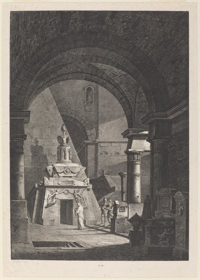 Interior de un sepulcro romano antiguo de Antonio Pian