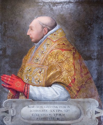 Retrato del Papa Martín V Colonna de Antonio Pisanello