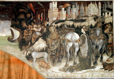 San Jorge liberando a la Princesa de Trebisonda (detalle) de Antonio Pisanello