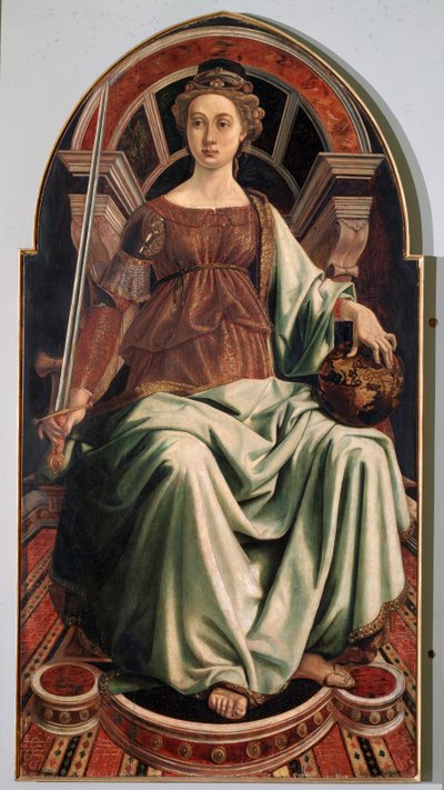 Alegoría de la Justicia de Antonio Pollaiuolo