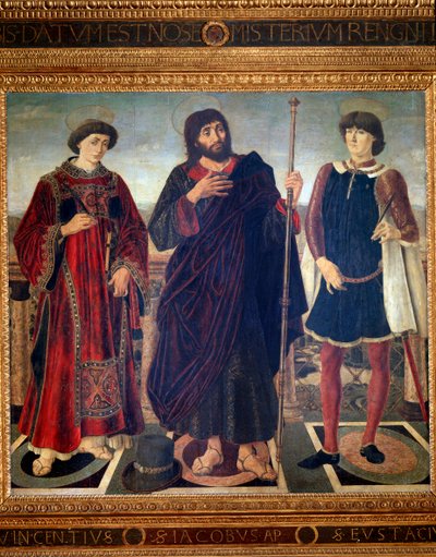 Retablo de San Vicente, Santiago y San Eustaquio de Antonio Pollaiuolo