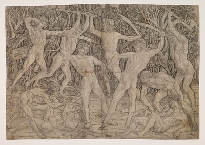 Batalla de los desnudos de Antonio Pollaiuolo