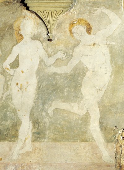 Desnudo bailando (detalle) de Antonio Pollaiuolo