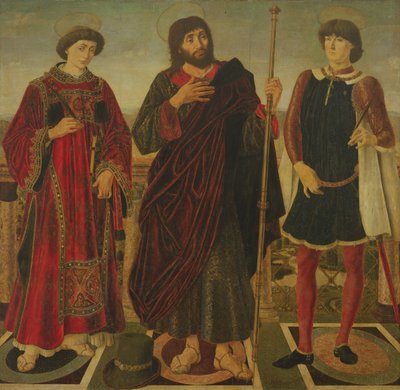 San Vicente, Santiago el Mayor y Eustaquio de Antonio Pollaiuolo