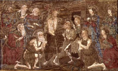 El descenso de Cristo al Limbo y la liberación de San Juan Bautista, tapiz que representa escenas de la vida del santo de Antonio Pollaiuolo