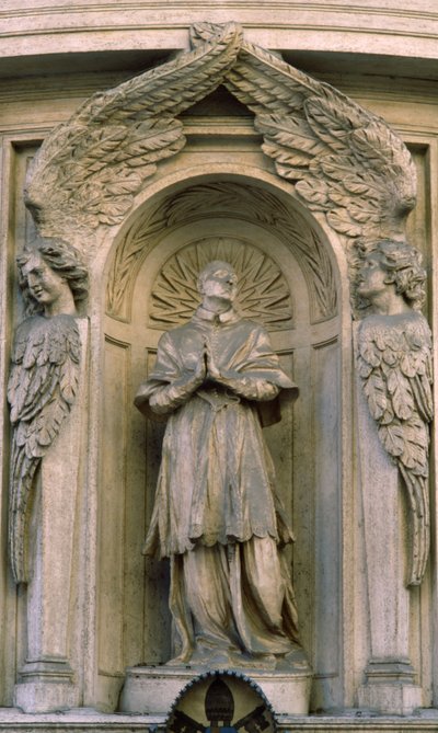 San Carlos Borromeo en oración de Antonio Raggi
