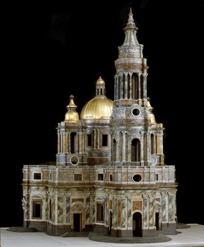 Modelo de la Catedral de San Isaac de Dalmacia en San Petersburgo de Antonio Rinaldi