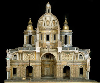 Modelo de la Catedral de San Isaac de Dalmacia en San Petersburgo, 1767-69 de Antonio Rinaldi