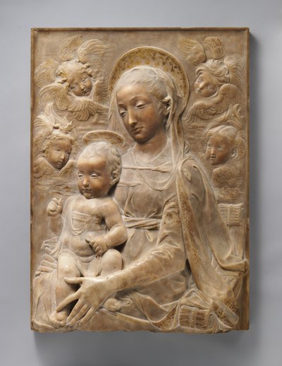 Madonna y Niño con Ángeles, c.1455-60 de Antonio Rossellino