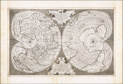 Doble mapa cordiforme del Mundo, por Antonio Salamanca de Antonio Salamanca