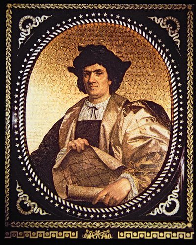 Cristóbal Colón (mosaico) de Antonio Salviati