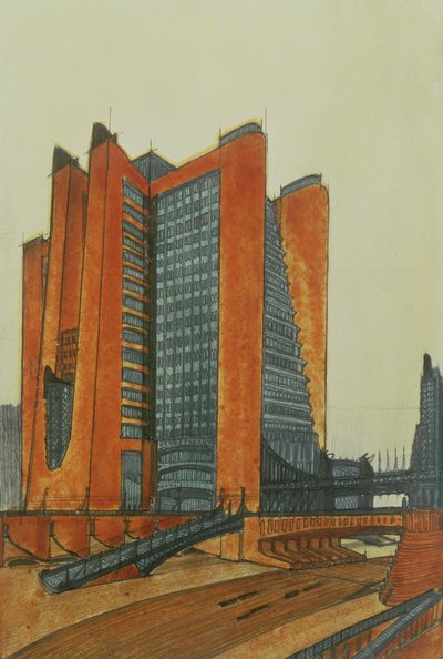La Citta Nuova, 1913 de Antonio SantElia