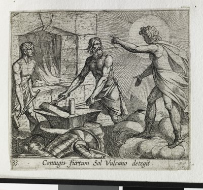 Apolo en la fragua de Vulcano de Antonio Tempesta