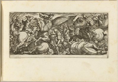 Batalla entre caballería e infantería de Antonio Tempesta