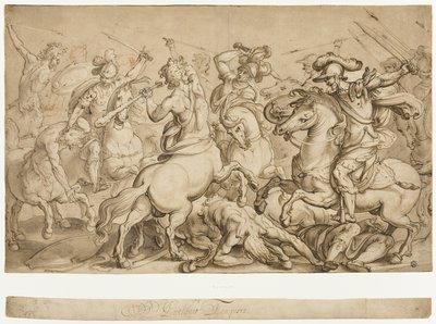 Batalla de los Lapitas y Centauros de Antonio Tempesta