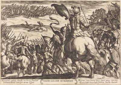 David mata a Goliat de Antonio Tempesta