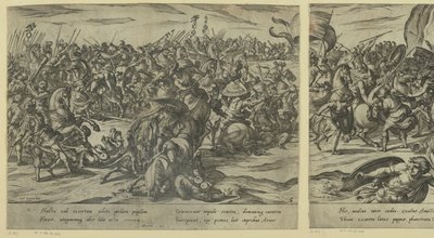 La muerte de Camilo en la batalla entre griegos y romanos de Antonio Tempesta